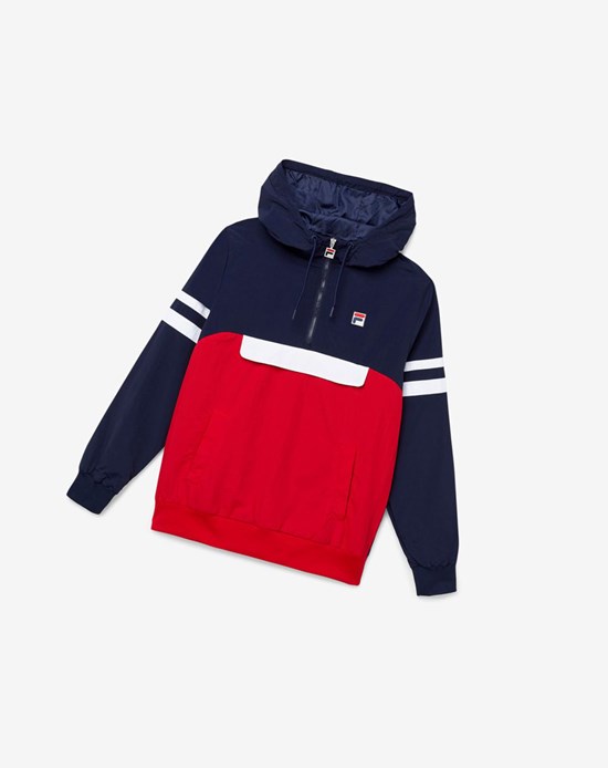Fila Macker 3 Vento Jacket Rosse Bianche | 9763XYBID
