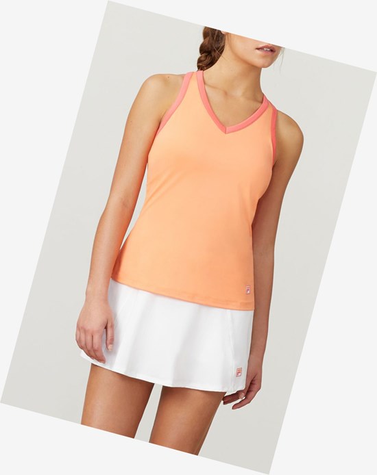 Fila Mad For Plaid Cross Back Cami Tank Corallo Bianche | 4506UGVZP