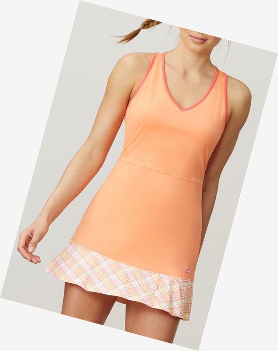 Fila Mad For Plaid Vestito Corallo | 5407IAPSY