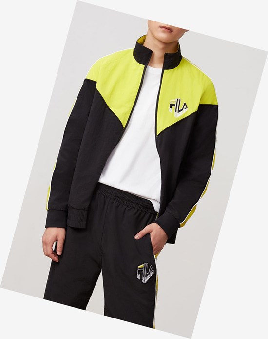 Fila Malcom Pista Suit Jacket Blk/Sulph | 5428BYPCG