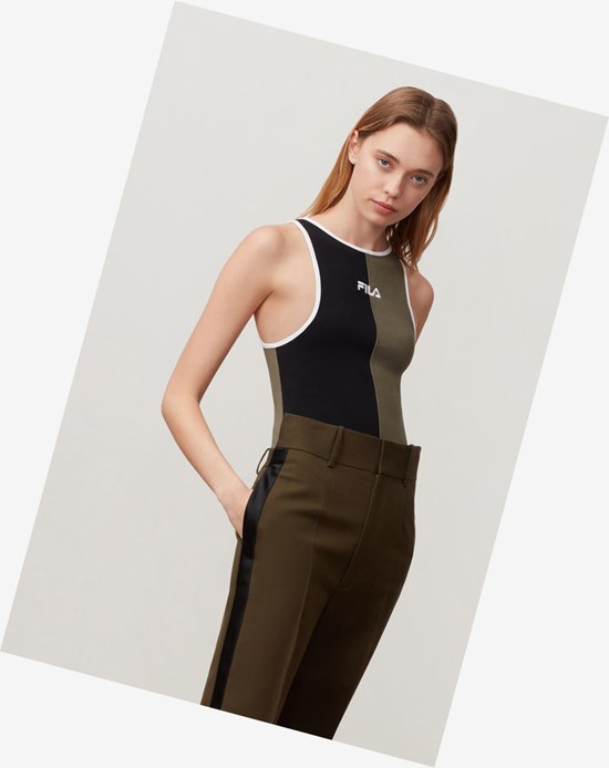 Fila Manon Bodysuit Blk/Dolv/Wht | 6304UVMKB