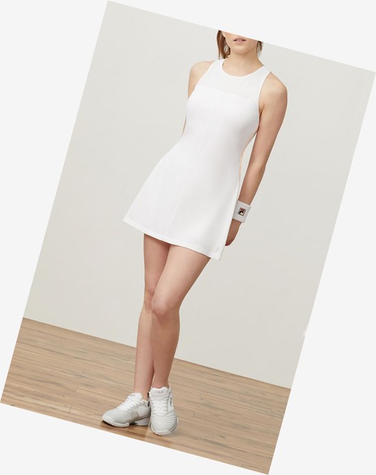 Fila Match Play Vestito Wht/Opop | 6459UKNYO