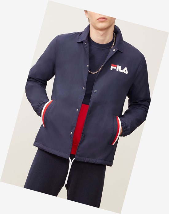 Fila Mateo Jacket Peacoat | 4805OXDMV
