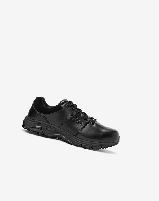 Fila Memory Breach Slip Resistant Steel Punta Shoe Boots Black/Black/Blk | 6048EJDVK