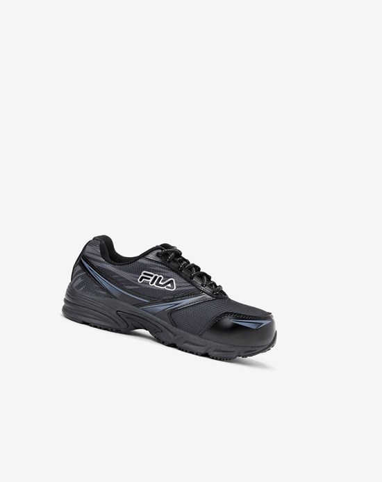 Fila Memory Meira 2 Slip Resistant Composite Punta Shoe Boots Nere Argento | 7180DPRKH