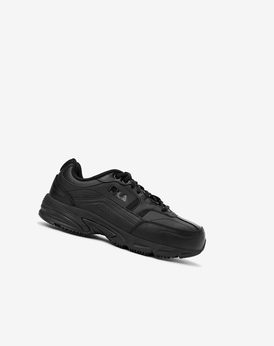 Fila Memory Workshift Slip Resistant Steel Punta Shoe Boots Blk/Blk/Blk | 5123RDVOF