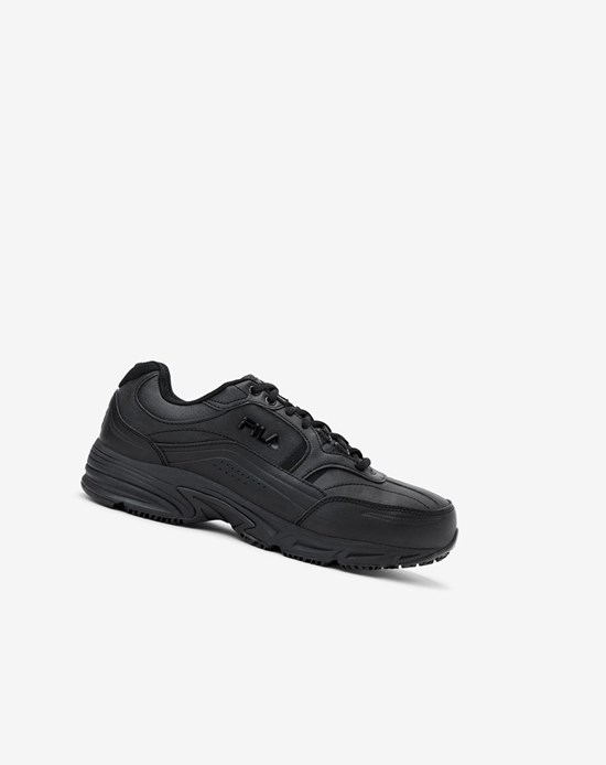 Fila Memory Workshift Slip Resistant Steel Punta Shoe Boots Blk/Blk/Blk | 8017FAHZI
