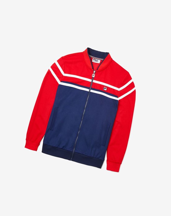 Fila Naso Jacket Blu Marino Rosse Bianche | 9708KJVHL