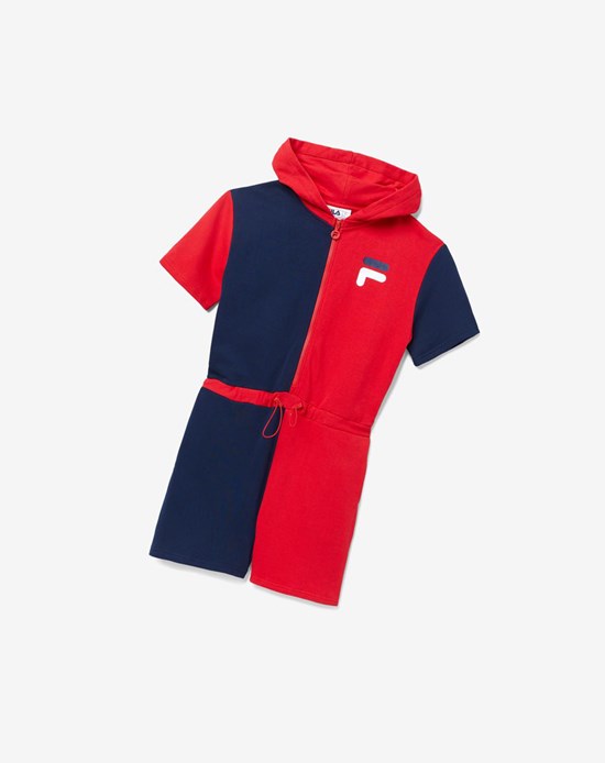 Fila Nitara Romper Rosse Bianche | 1692TBJSC