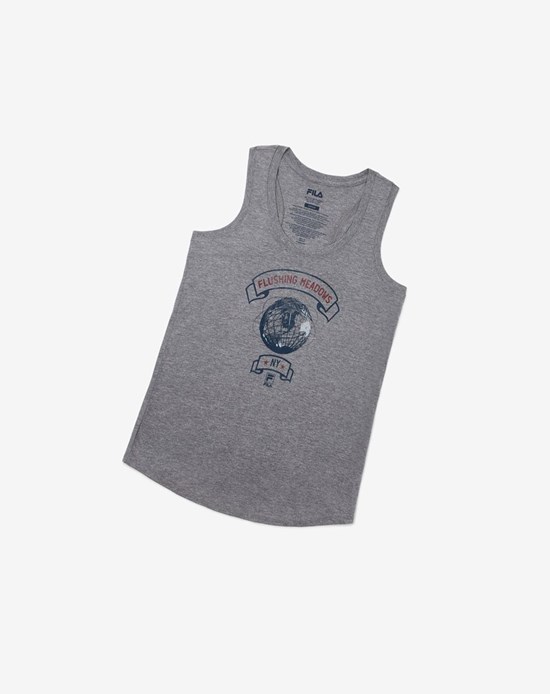 Fila Nyc Globe Tank Grigie | 6231BZRTP