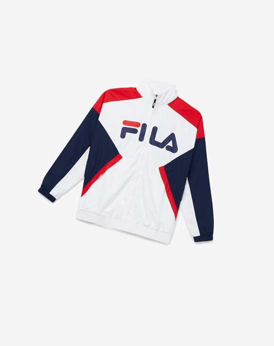 Fila Oliviero Vento Jacket Bianche Rosse | 4598UJHST