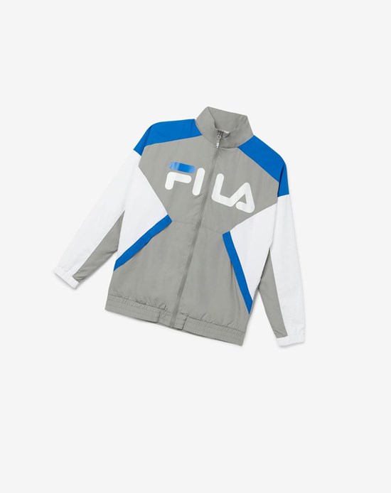 Fila Oliviero Vento Jacket Grigie Bianche Blu | 9803ZBRMS