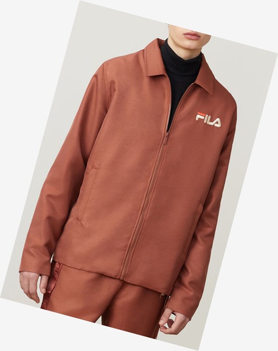 Fila Orbit Woven Jacket 223 Mahogany / Cement / Chili | 8502GNSWL