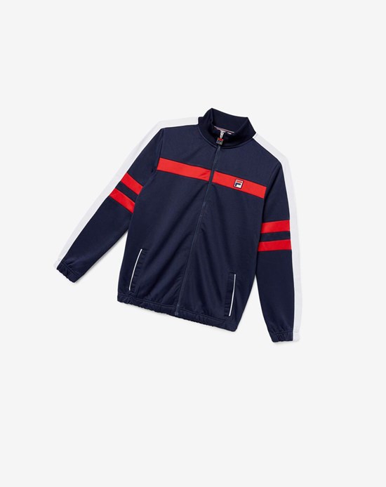 Fila Peridot Pista Jacket 410 Peacoat | 1056DIZWC