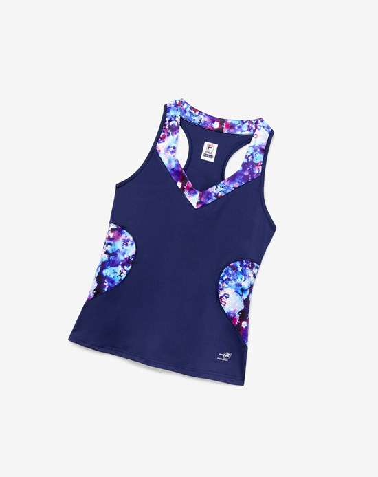 Fila Pickleball Halter Tank Blu Marino Blu Marino | 5320GZIQH