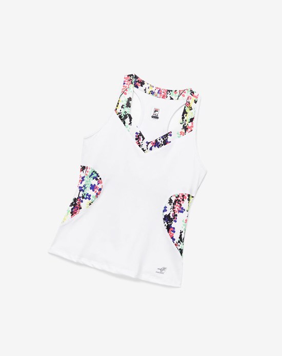 Fila Pickleball Halter Tank Colorate Bianche | 4790ODTFQ