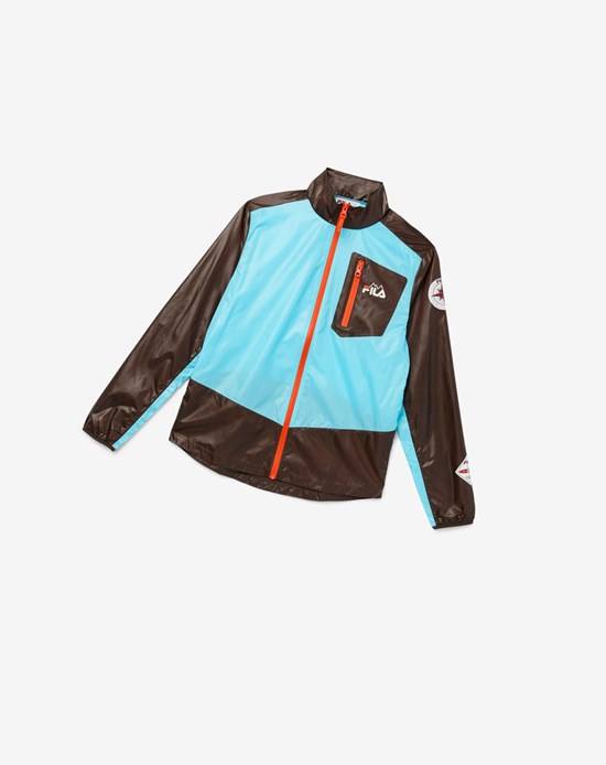 Fila Pinnacle Jacket Blu Arancioni | 4360UYKWV