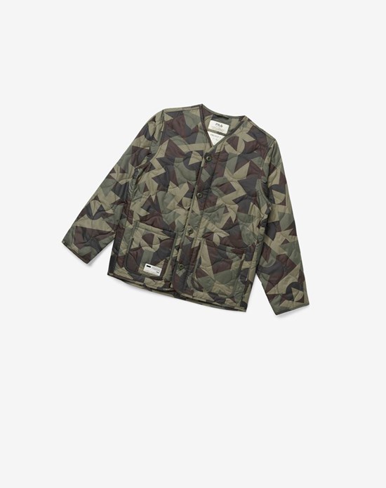 Fila Project 7 Leggere Trapuntato Jacket Khaki | 2569VRKDS