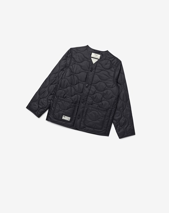 Fila Project 7 Leggere Trapuntato Jacket Nere | 7953UTQZD