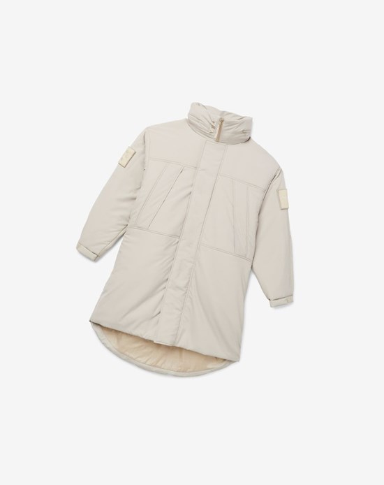 Fila Project 7 Long Imbottito Coat Beige | 0417JHLUT