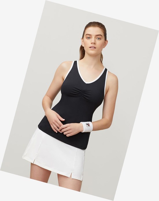 Fila Racerback Tank Black/White | 0413AWNPM