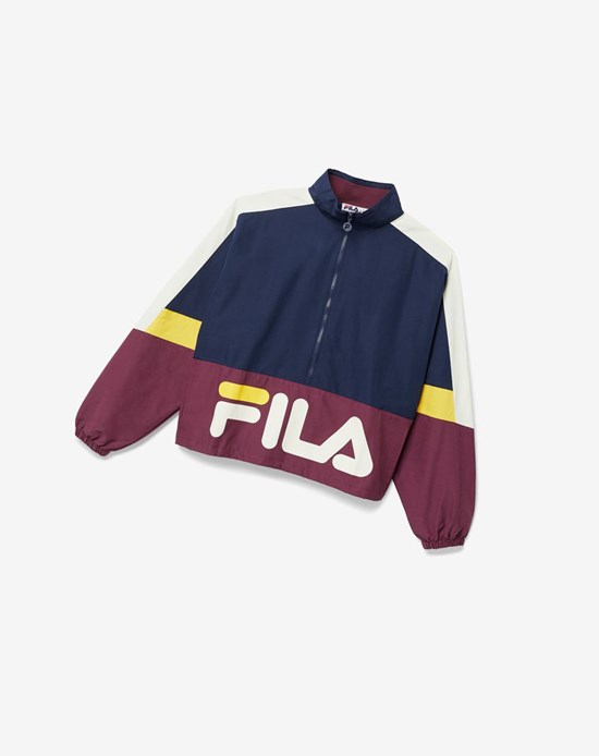 Fila Reid Pista Jacket 413 Peacoat / Prune / Tutrledove | 3120ZDGKU