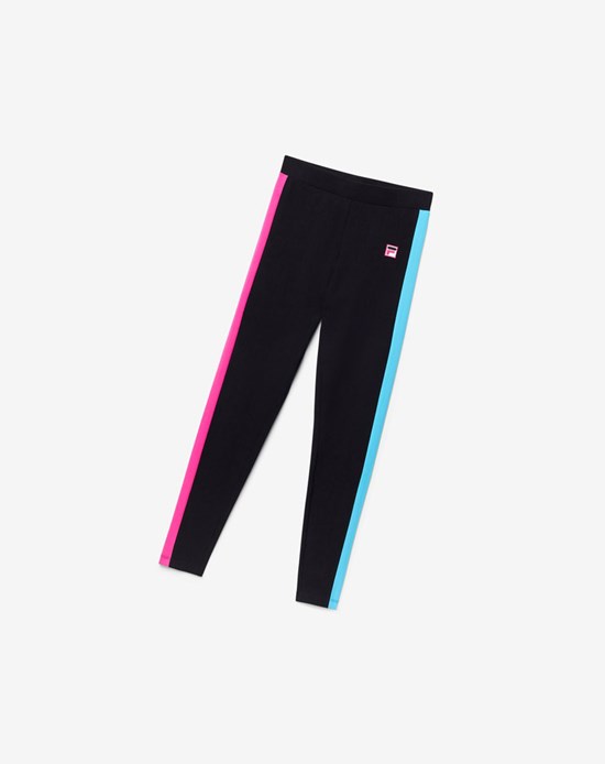 Fila Riviera Legging Nere Rosa Blu | 3674ILQBX