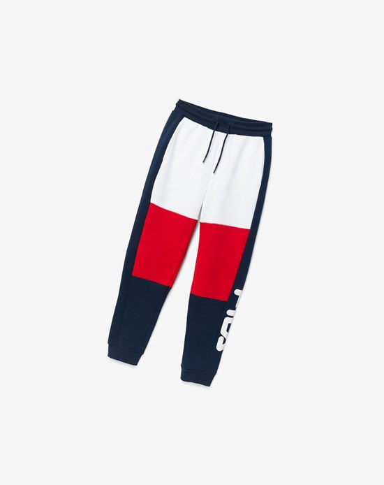 Fila Sander Pant Bianche Rosse | 5460JOKHR