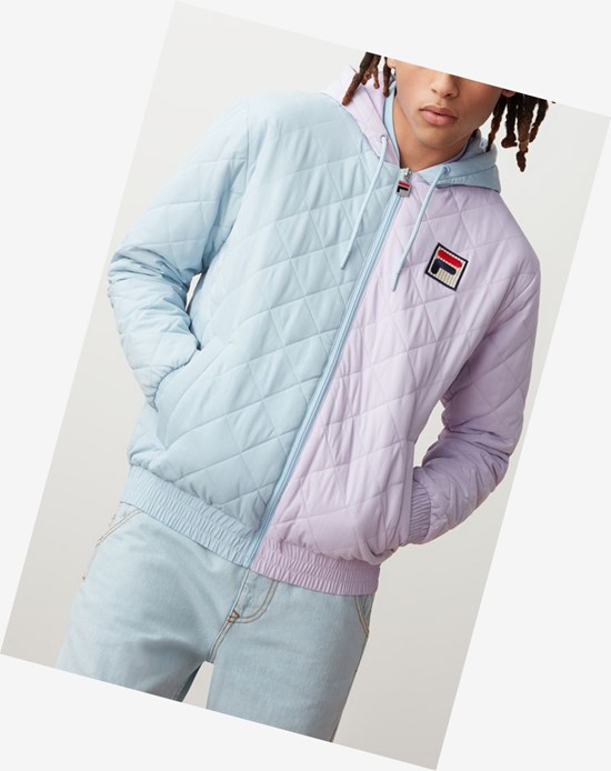 Fila Sawyer Trapuntato Jacket Plil/Cblu | 0567WICXF