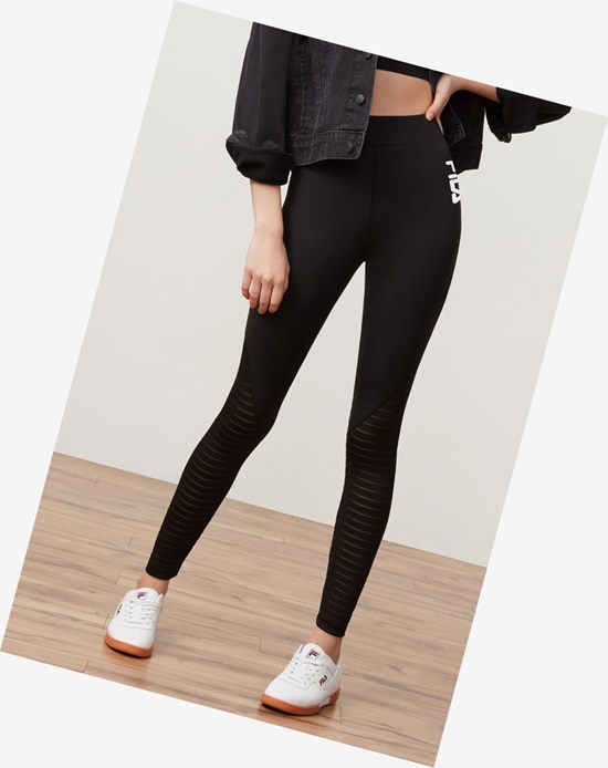 Fila Soni Burnout High Rise Legging Nere | 6905IWDOE