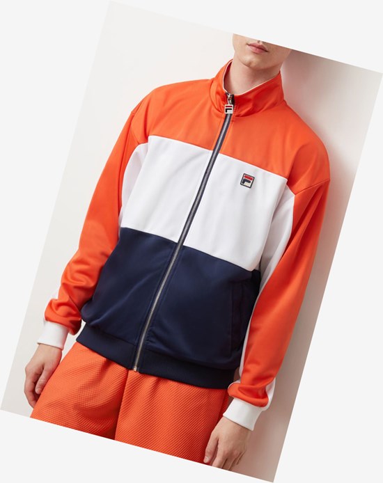 Fila Sterling Pista Jacket Ctom/Wht/Peac | 7460LCFDR