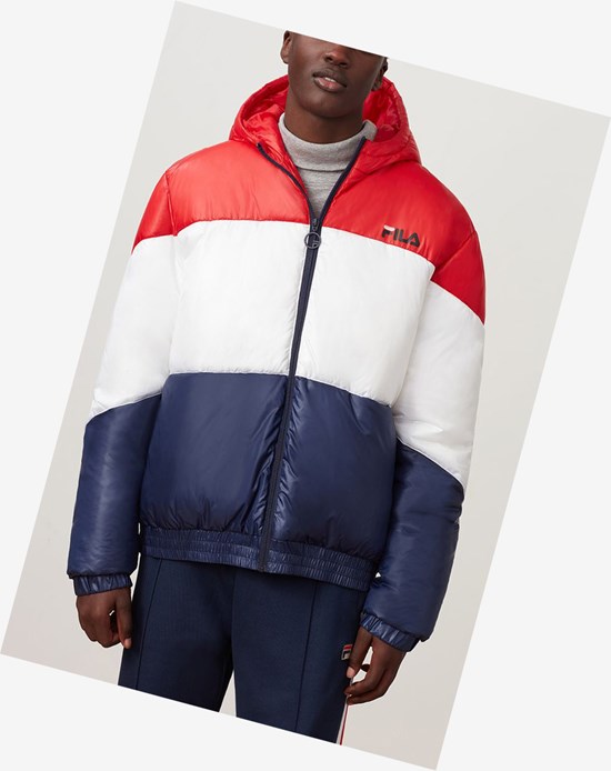 Fila Tatum Vento Jacket Cred/Wht/Peac | 8602KAFZC