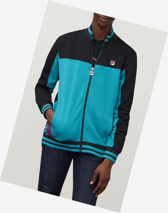 Fila Tiebreaker Pista Jacket Bbay/Blk/Grpj | 9608BCTEP