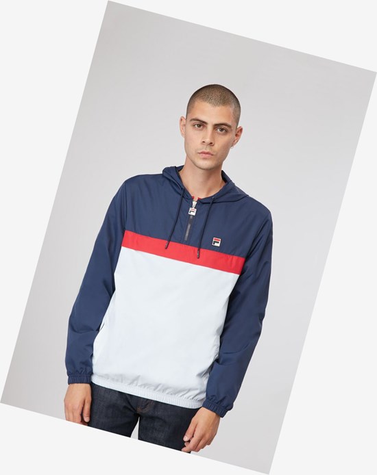 Fila Turin Windjacket Wht/Cred/Navy | 8435EPJOR