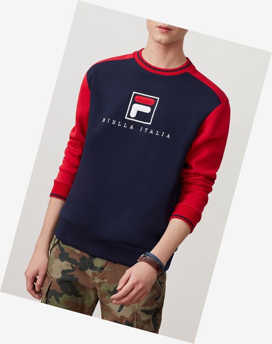 Fila Ventura Sweatshirt Peac/Cred/Wht | 6530JTLIA