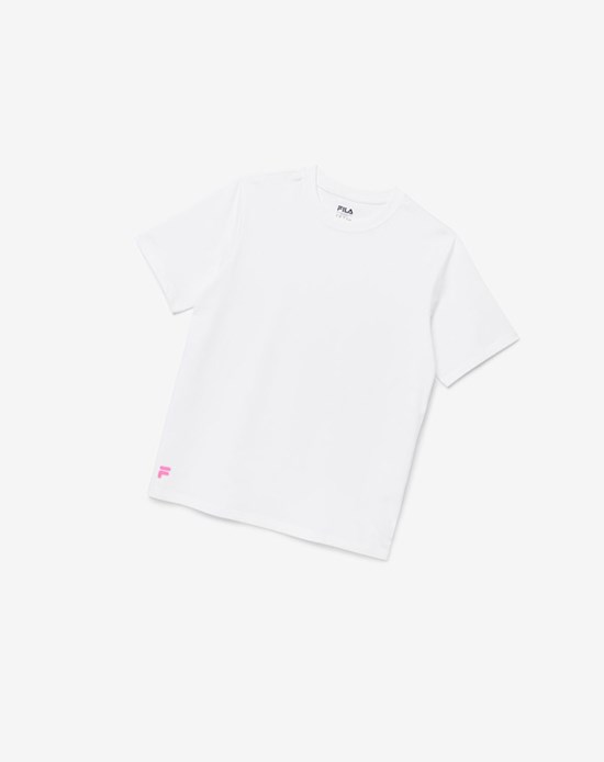 Fila Vinny Tee Bianche Rosa | 4893NCWRF